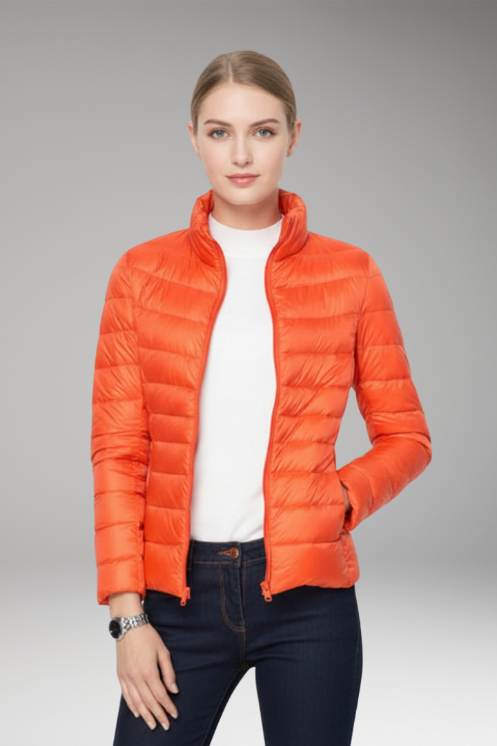 Women’s Jacket with Front Placket and Long Sleeves