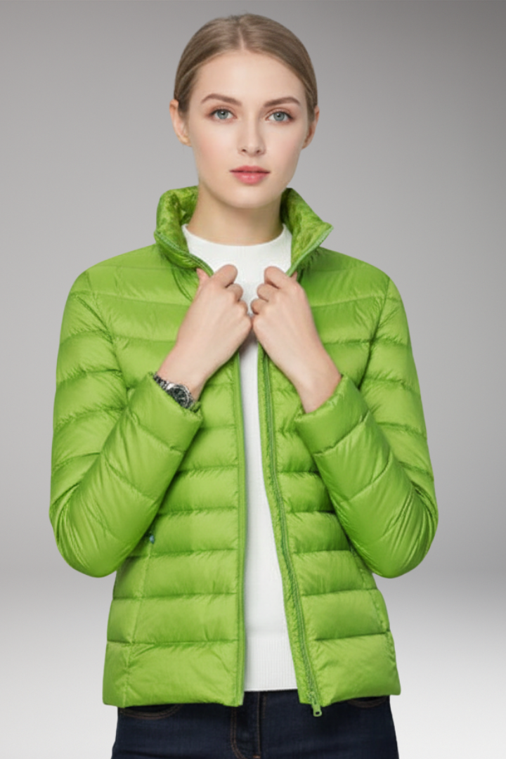 Women’s Jacket with Front Placket and Long Sleeves