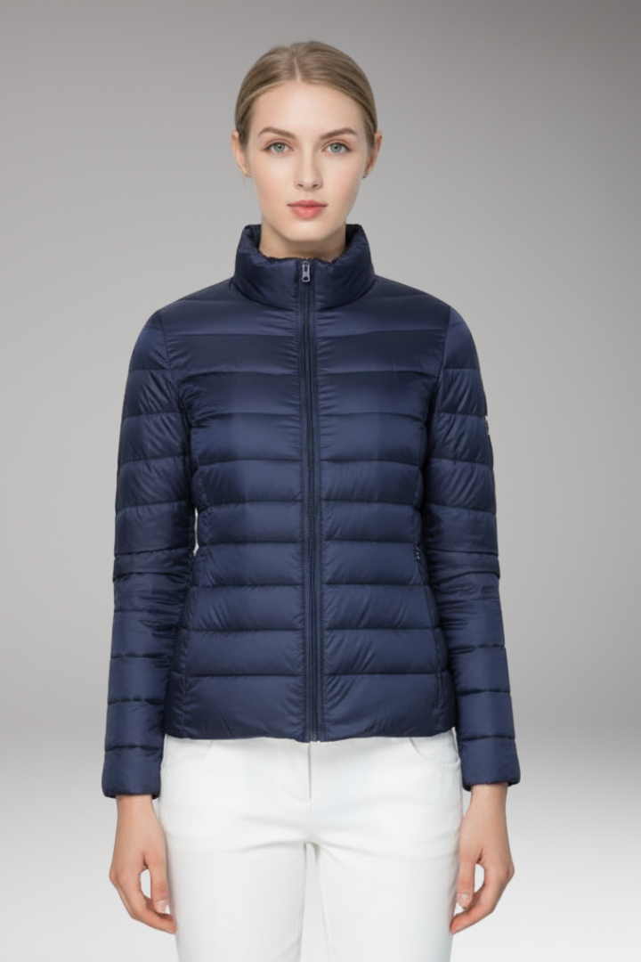 Women’s Jacket with Front Placket and Long Sleeves