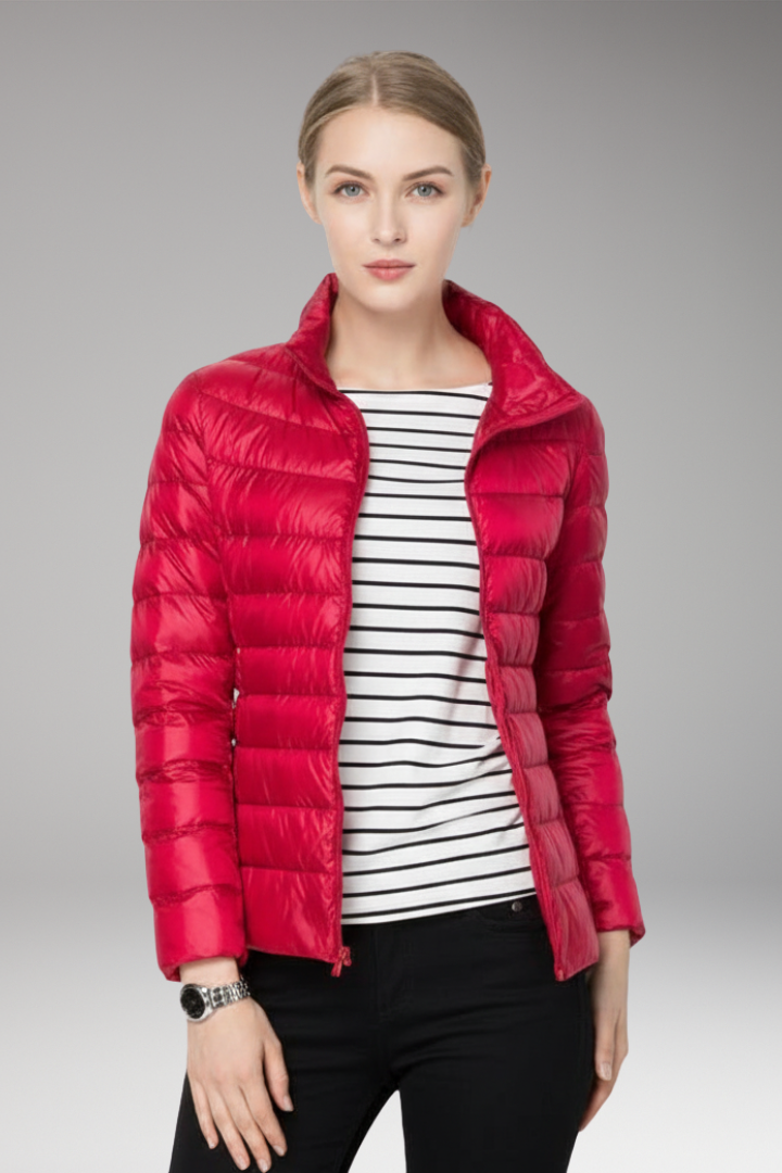 Women’s Jacket with Front Placket and Long Sleeves