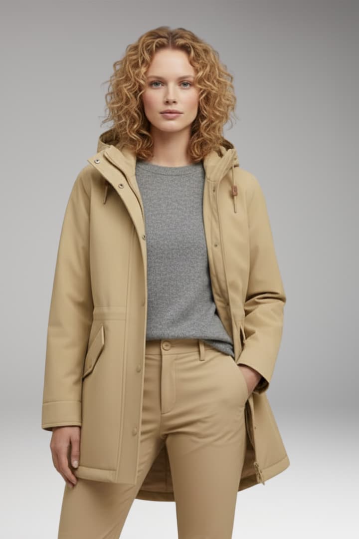 Women’s Parka with Hood and Inner Lining