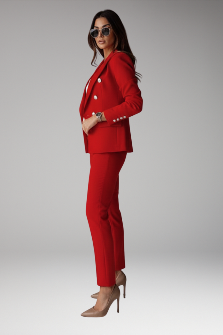 Women’s Suit with Blazer and Straight Trousers