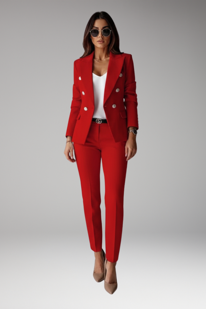 Women’s Suit with Blazer and Straight Trousers