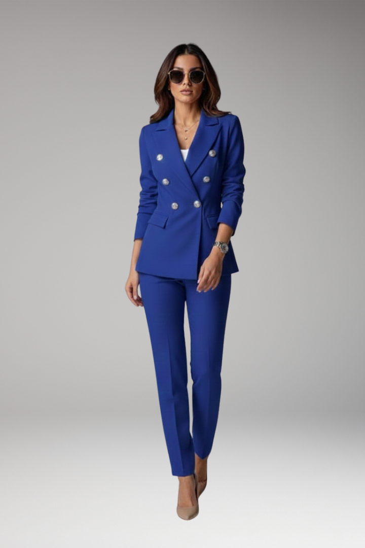 Women’s Suit with Blazer and Straight Trousers