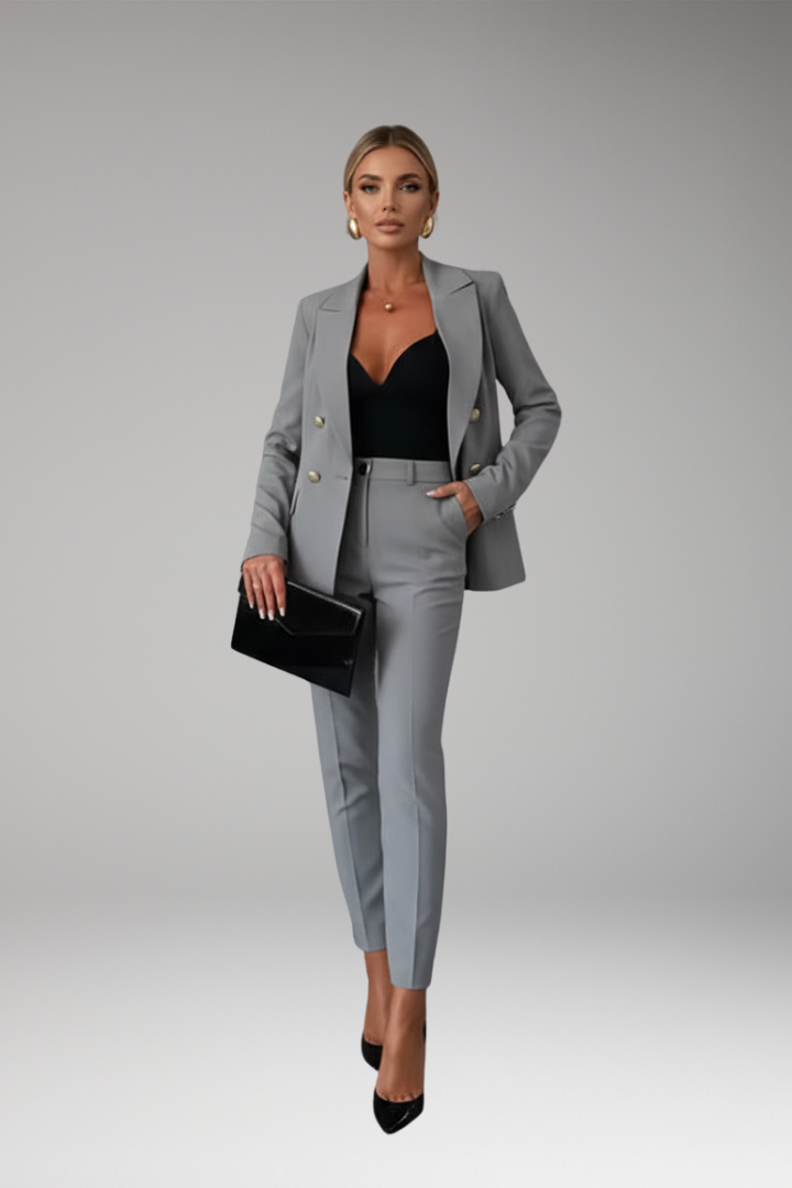Women’s Suit with Blazer and Straight Trousers