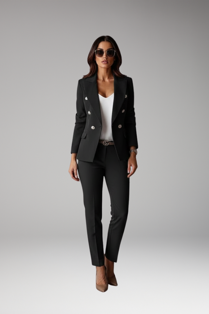 Women’s Suit with Blazer and Straight Trousers