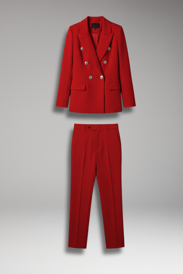 Women’s Suit with Blazer and Straight Trousers