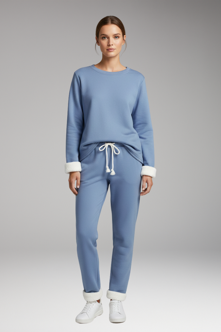 Women’s Two Piece Set with Lined Interior and Drawstring Waist