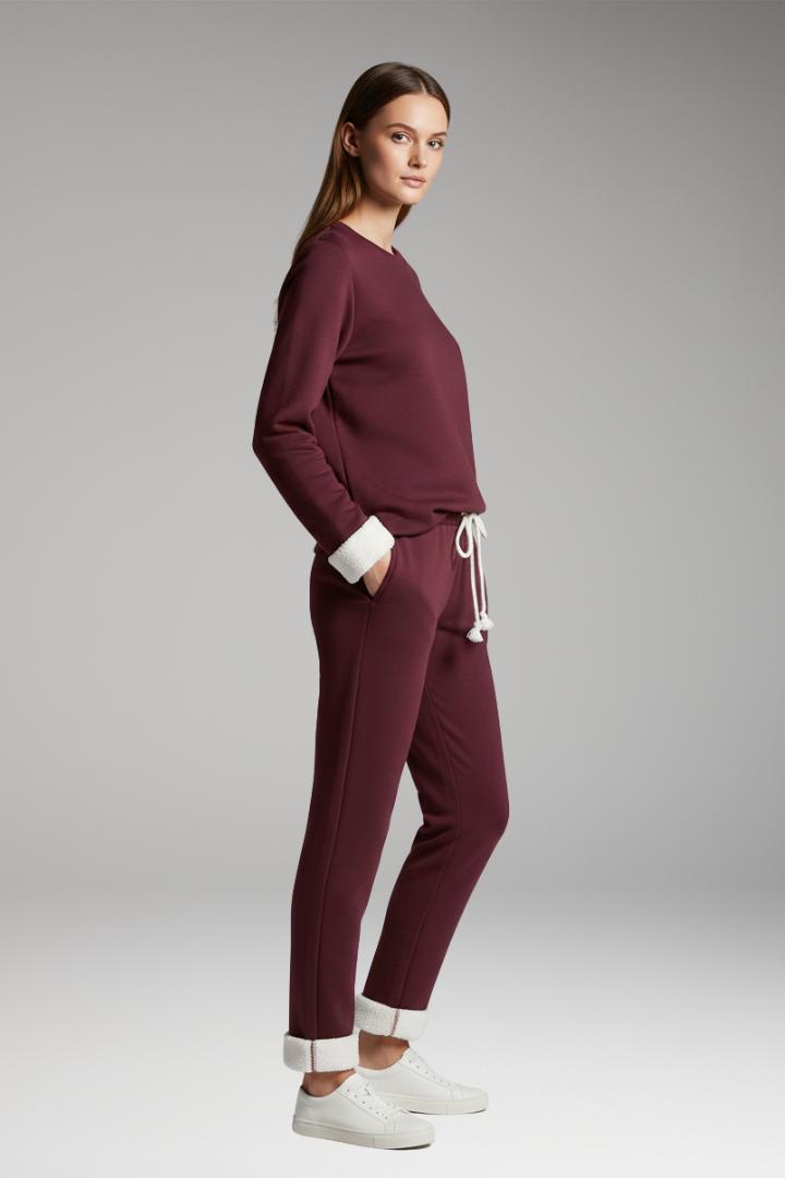 Women’s Two Piece Set with Lined Interior and Drawstring Waist