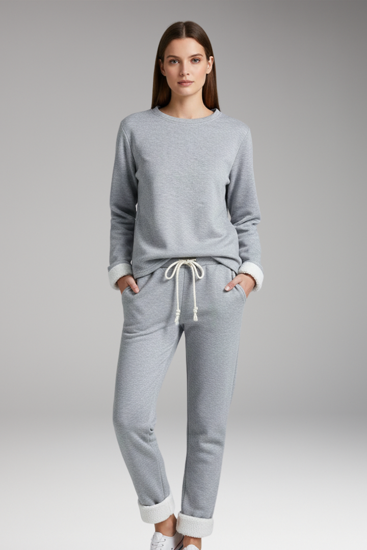 Women’s Two Piece Set with Lined Interior and Drawstring Waist