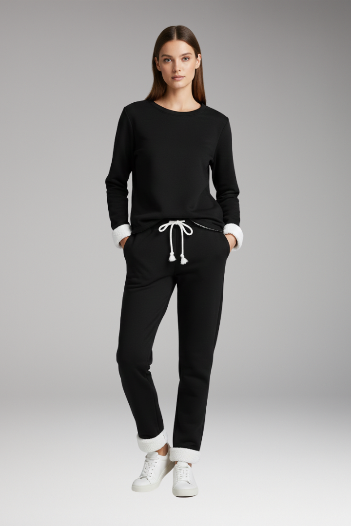 Women’s Two Piece Set with Lined Interior and Drawstring Waist