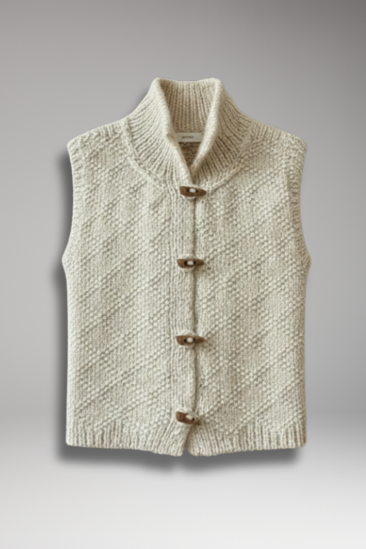 Women’s Vest with Sleeveless Cut and Defined Shape