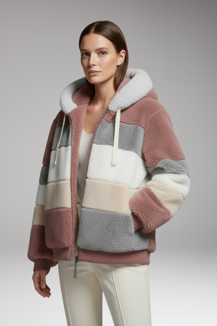 Women’s Winter Coat with Hood and Faux Fur Lining