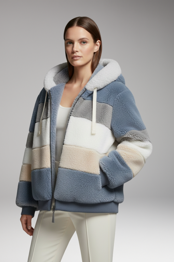 Women’s Winter Coat with Hood and Faux Fur Lining