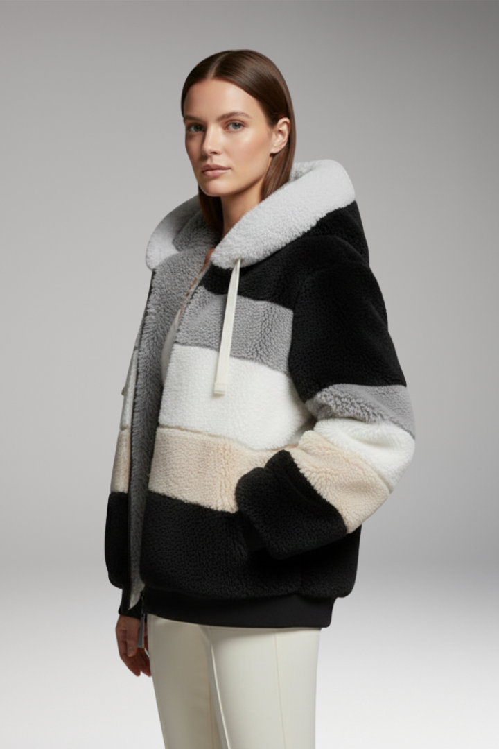 Women’s Winter Coat with Hood and Faux Fur Lining