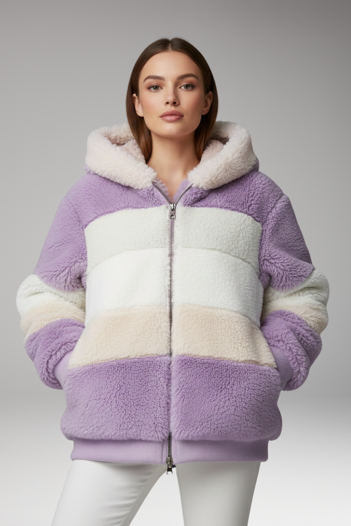 Women’s Winter Coat with Hood and Faux Fur Lining
