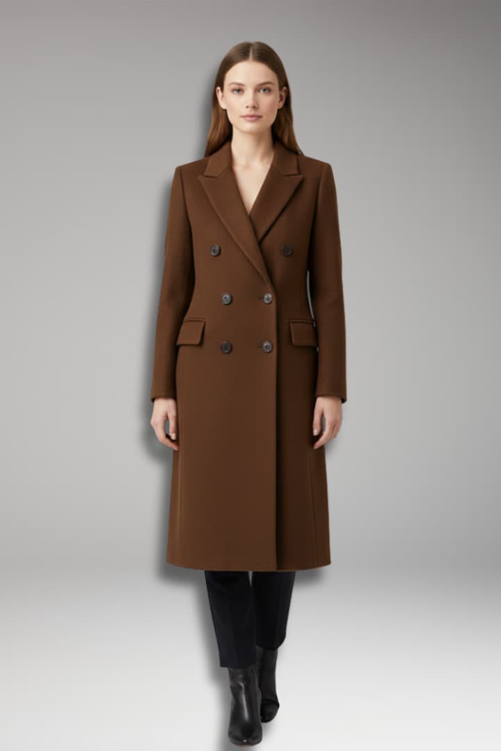 Women’s Winter Coat with Straight Fit and Long Sleeves