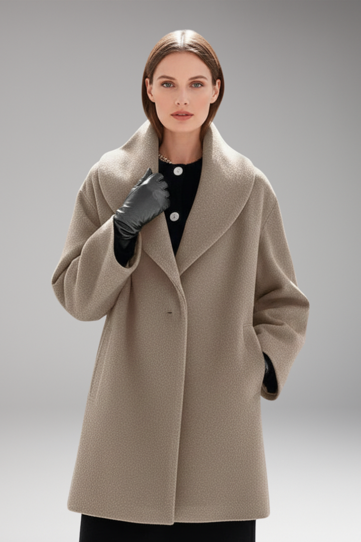 Women’s Winter Coat with Waist Belt and Full Inner Layer