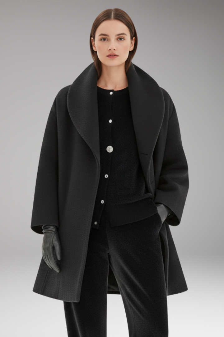 Women’s Winter Coat with Waist Belt and Full Inner Layer