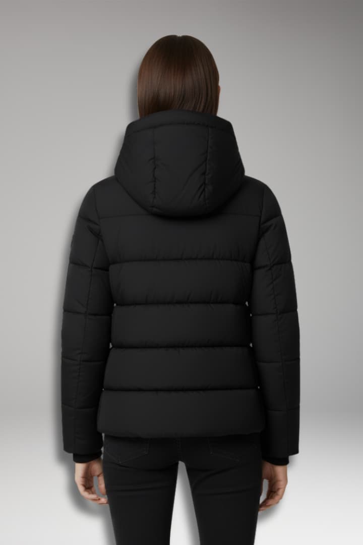 Women’s Winter Jacket with Front Zipper and Long Sleeves