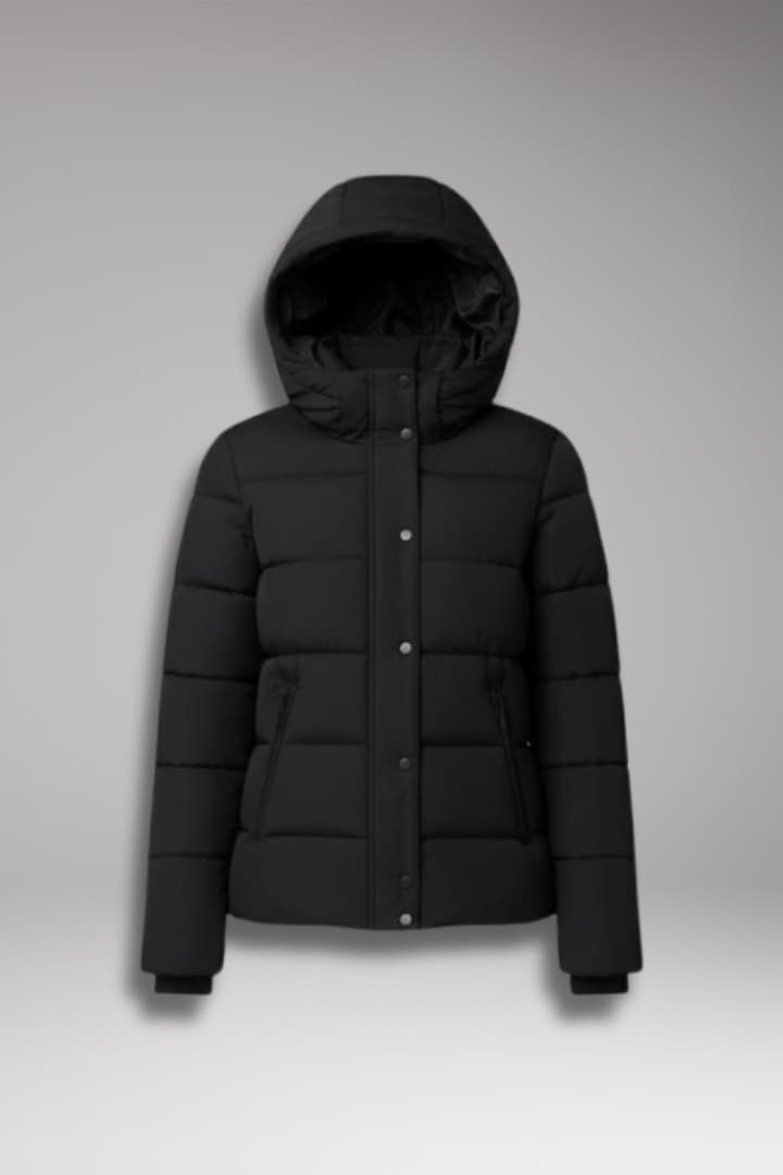 Women’s Winter Jacket with Front Zipper and Long Sleeves