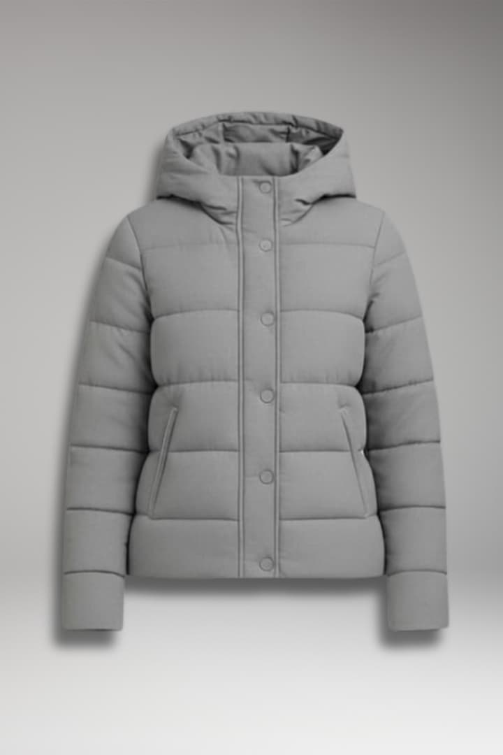 Women’s Winter Jacket with Lined Interior and Front Closure
