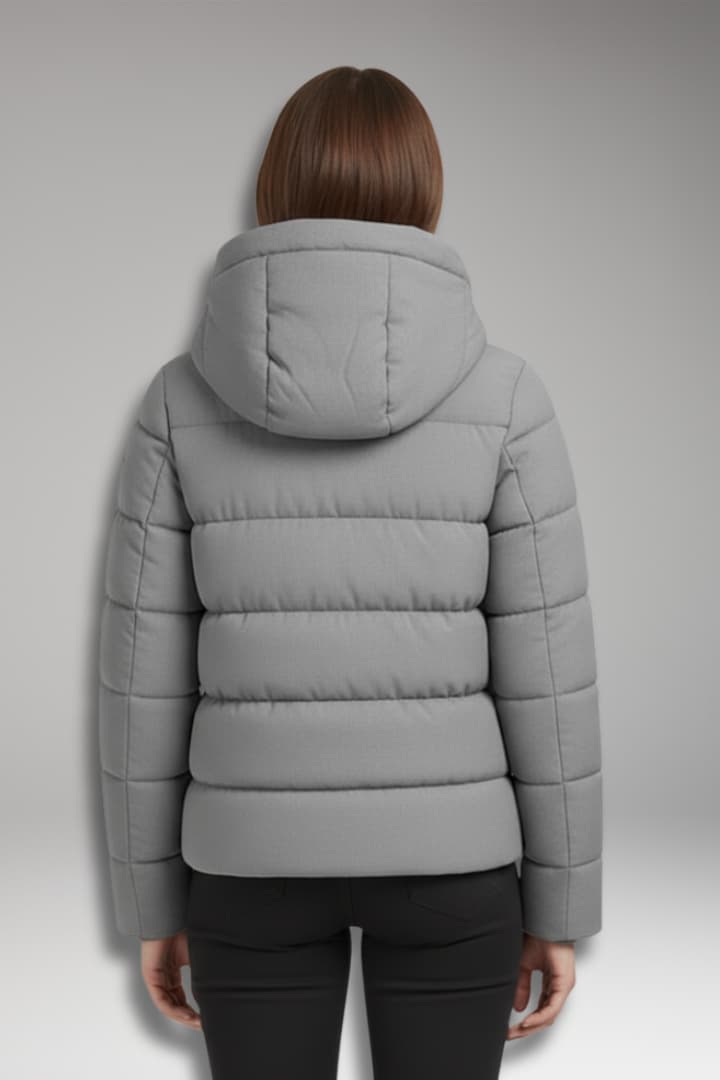 Women’s Winter Jacket with Lined Interior and Front Closure