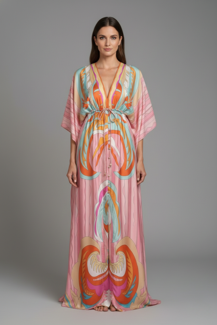 Women’s Beach Dress with Sleek Design and Bright Colours