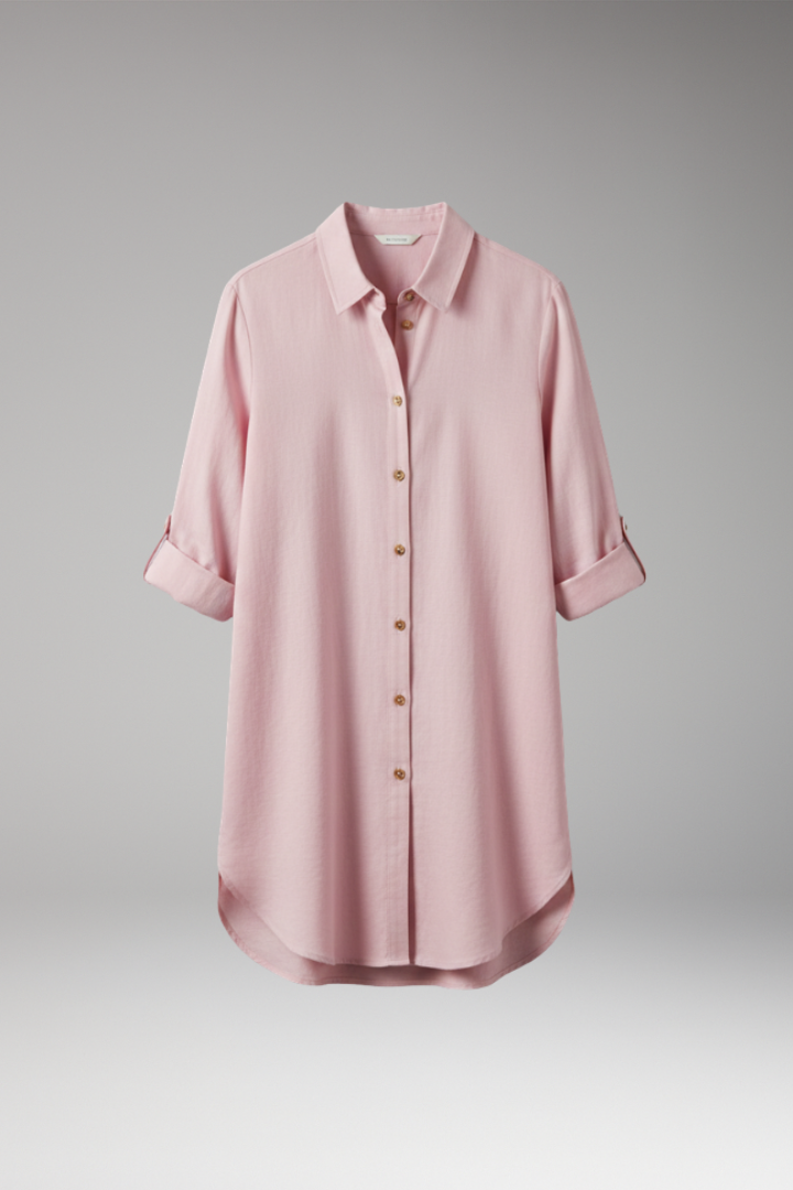 Women’s Blouse with Button-Front and Pockets