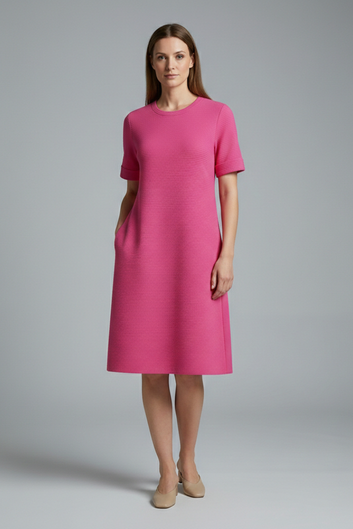 Women's Casual Dress with Relaxed Fit and Practical Pockets