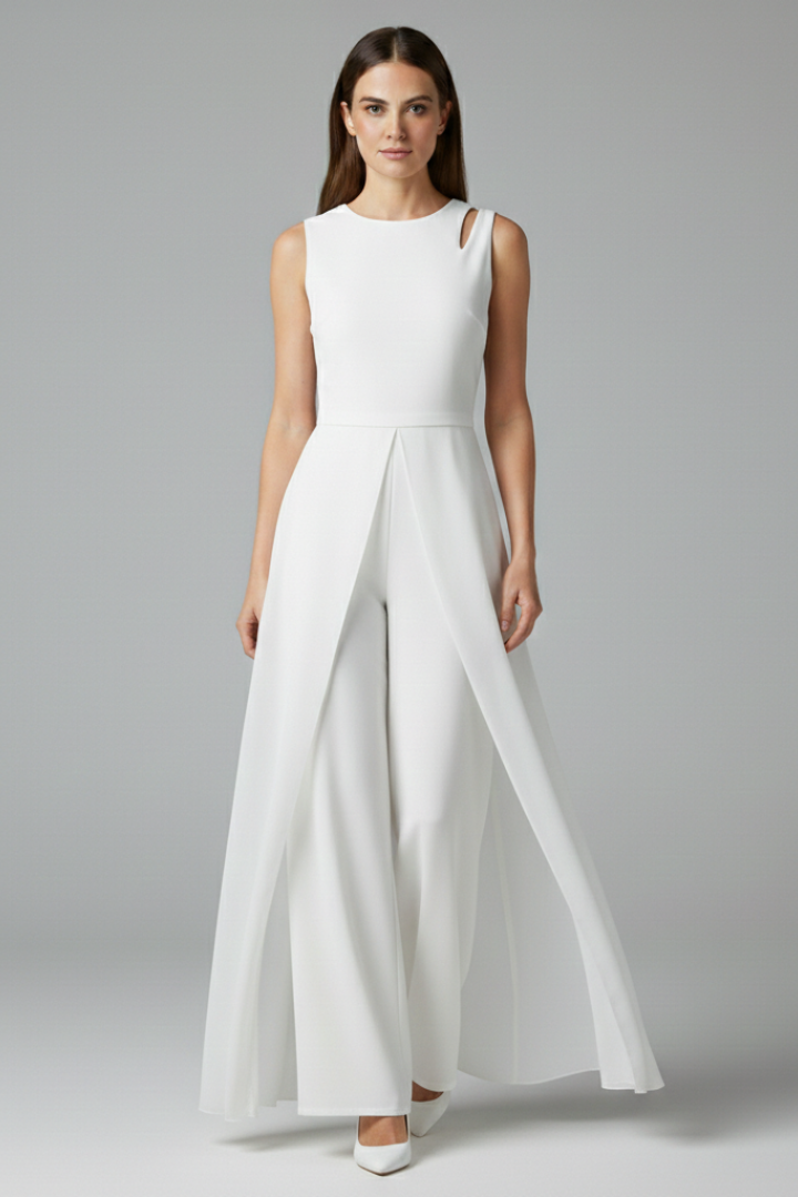 Women's Evening Dress with Slit and Figure-Flattering Fit
