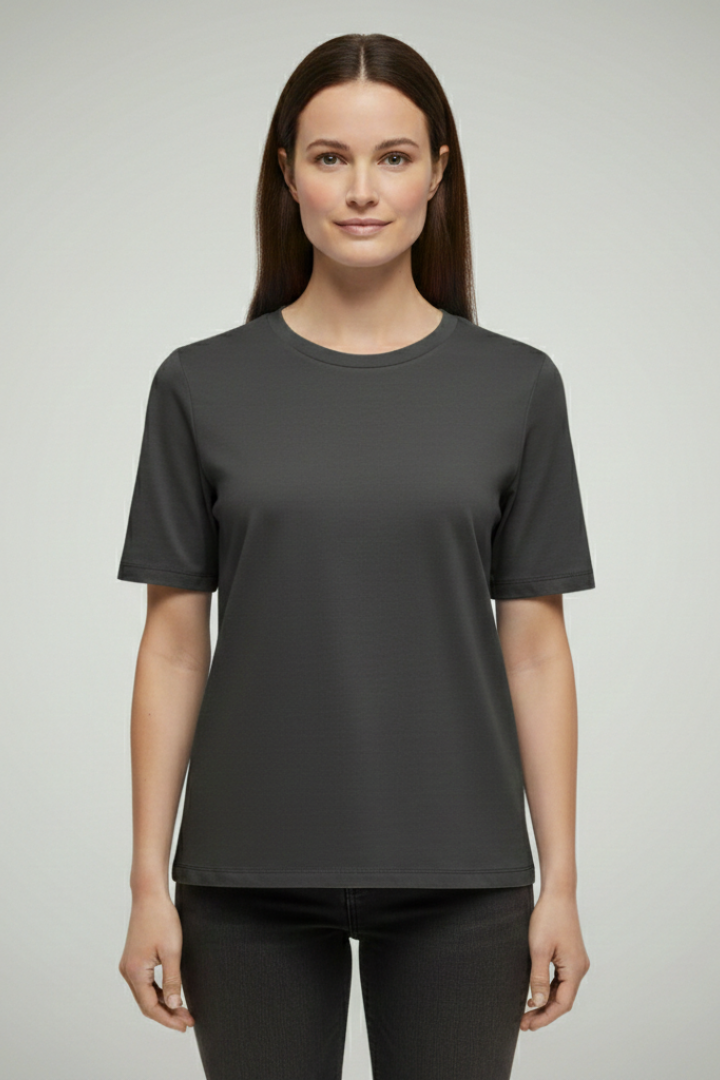 Women's T-Shirt with Round Neck and Short Sleeves