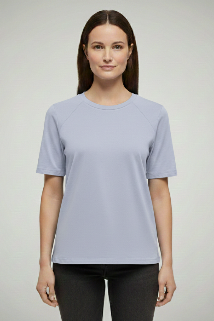 Women's T-Shirt with Round Neck and Short Sleeves
