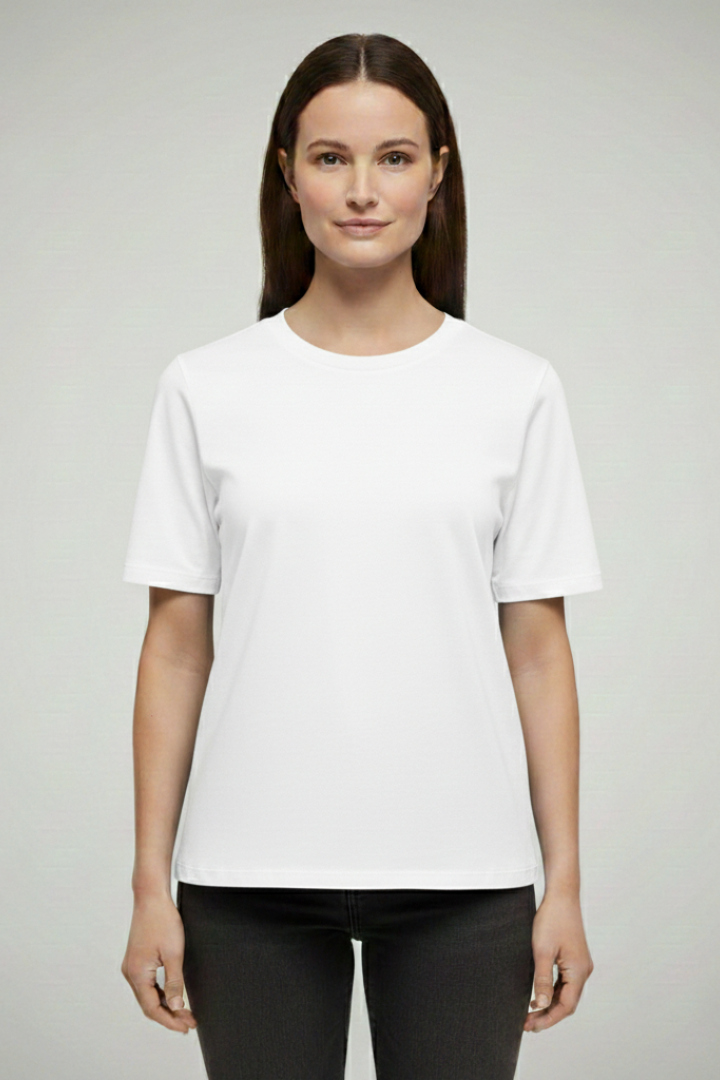 Women's T-Shirt with Round Neck and Short Sleeves