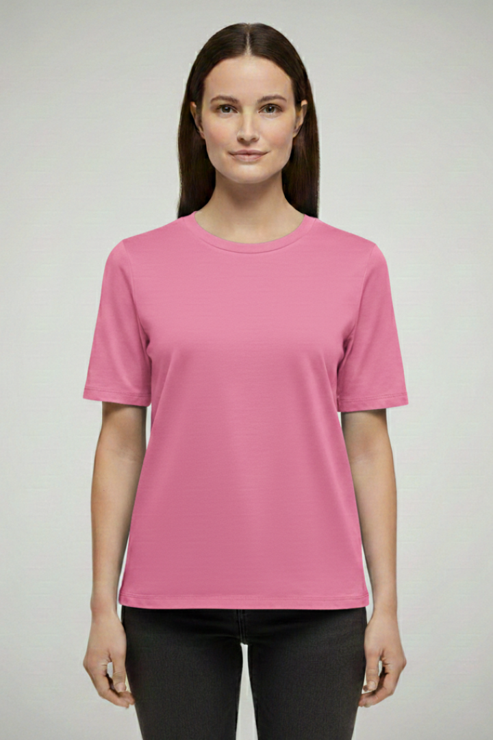 Women's T-Shirt with Round Neck and Short Sleeves