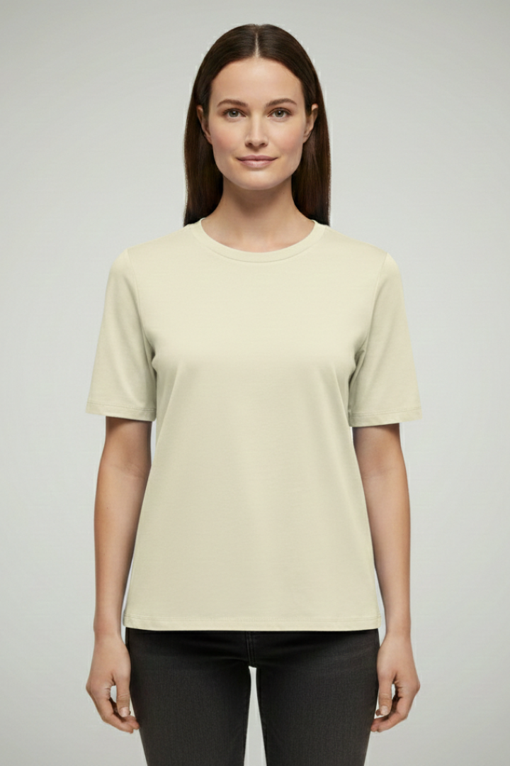 Women's T-Shirt with Round Neck and Short Sleeves