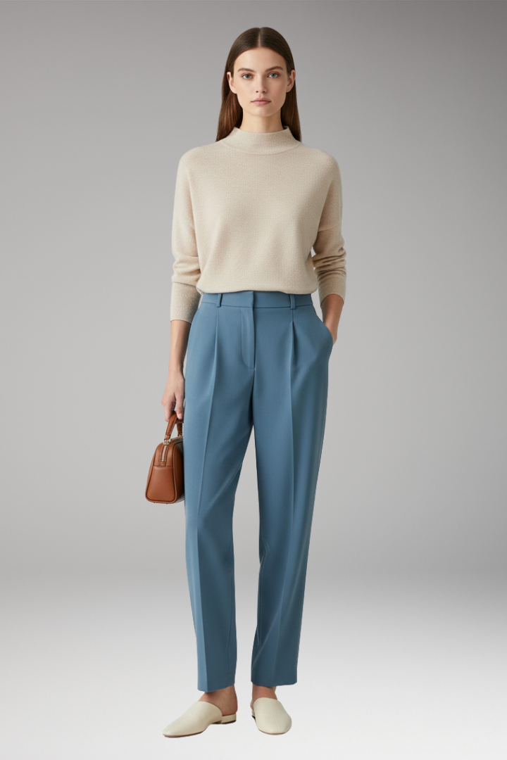 Women’s Straight Pants with Crease-Free Surface