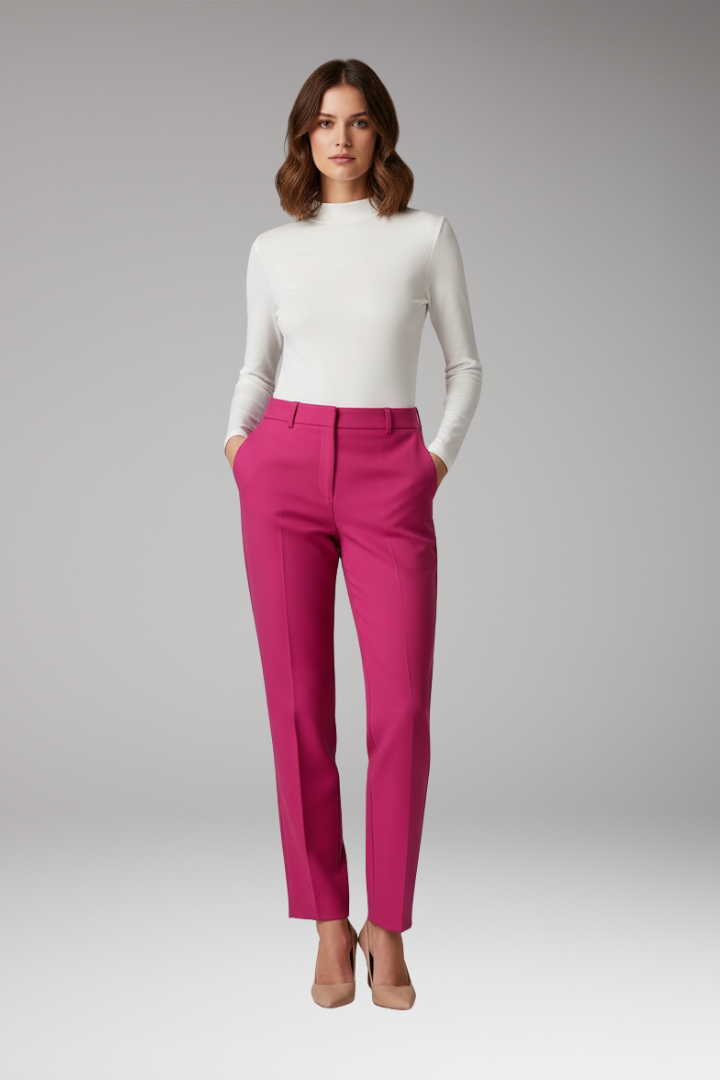 Women’s Straight Pants with Crease-Free Surface