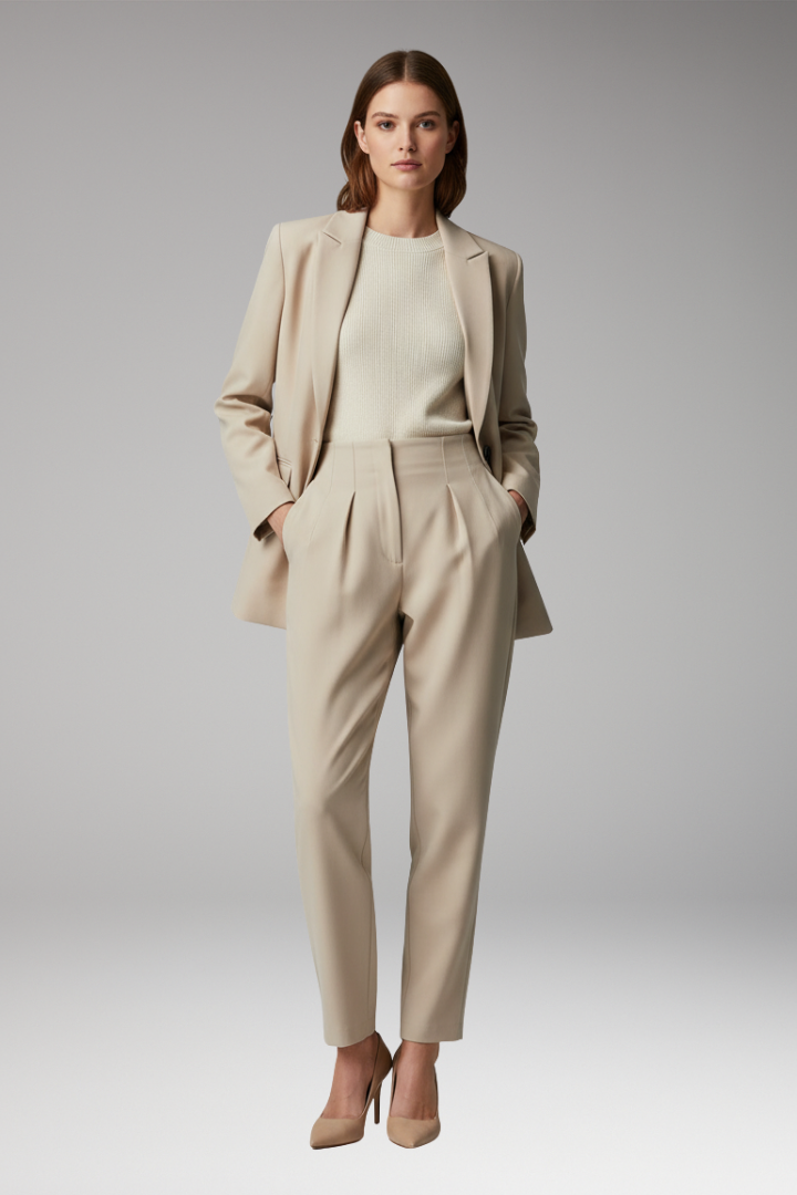 Women’s Straight Pants with Crease-Free Surface