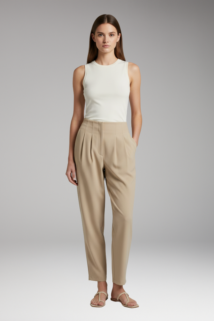 Women’s Straight Pants with Crease-Free Surface