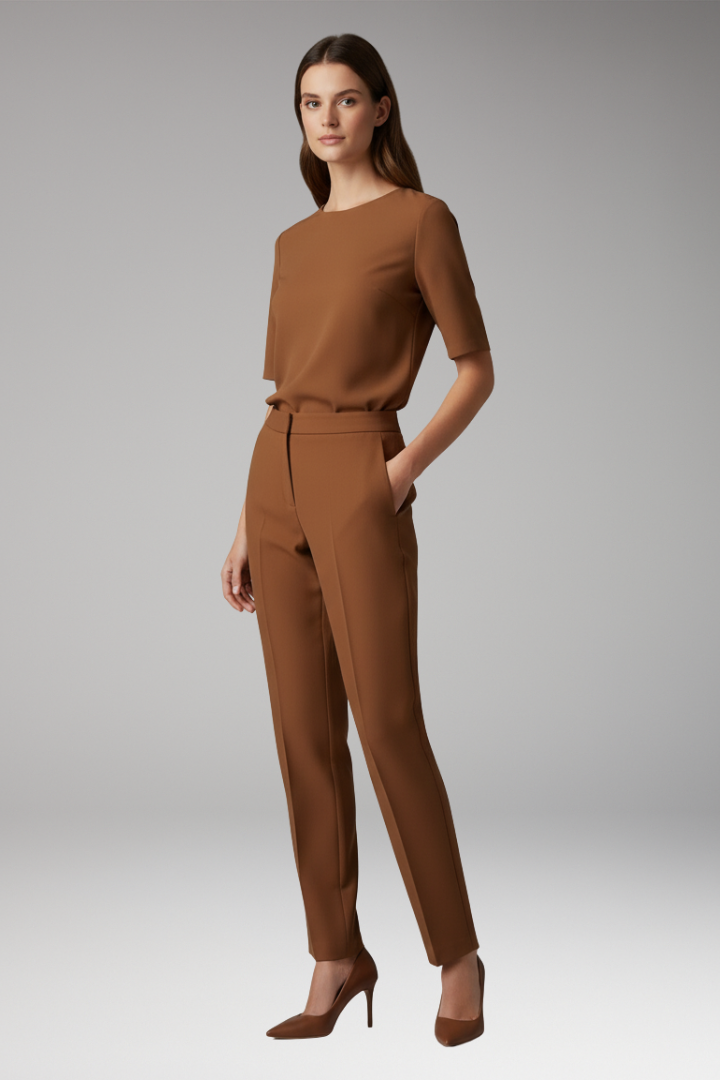 Women’s Straight Pants with Crease-Free Surface