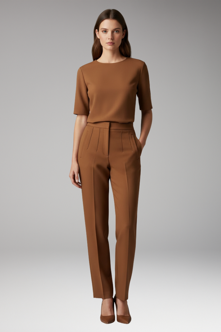 Women’s Straight Pants with Crease-Free Surface
