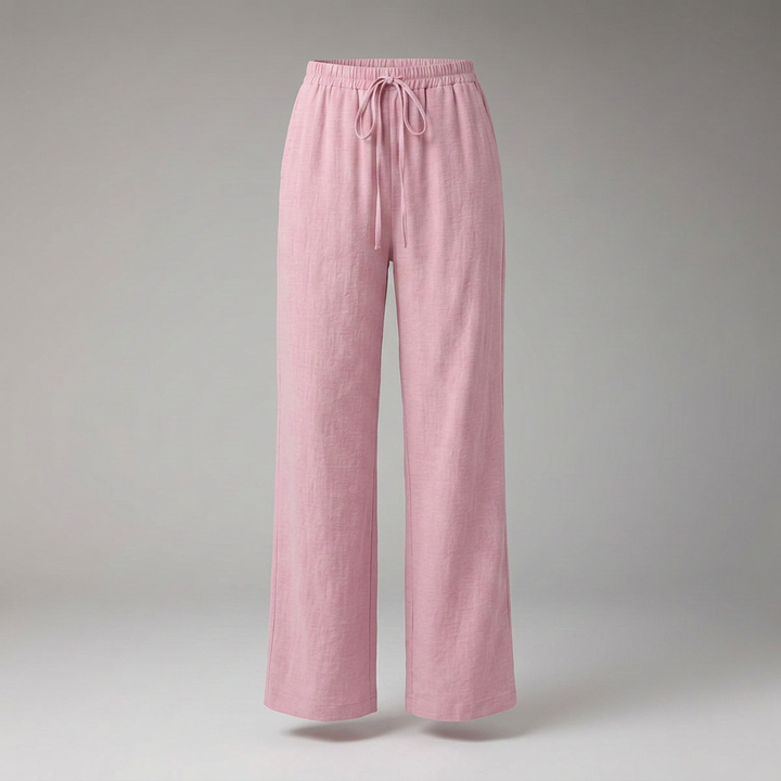 Women’s Trousers with Drawstring Waist and Side Pockets