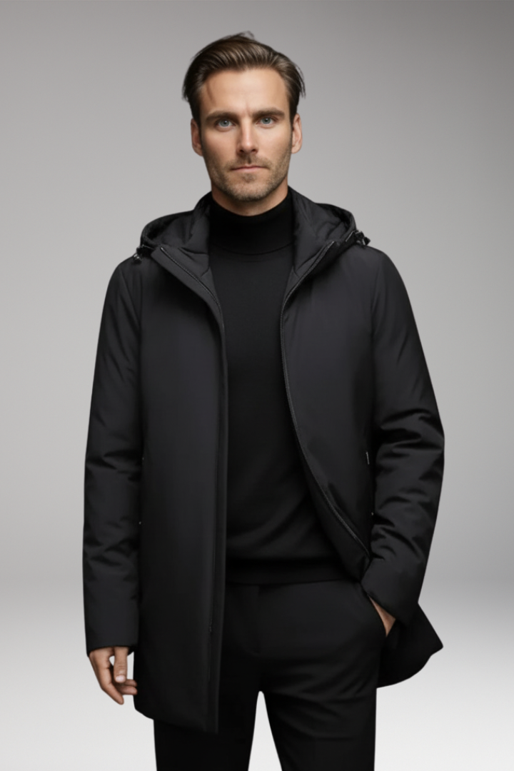 Men’s Winter Parka with Outer Shell and Lining