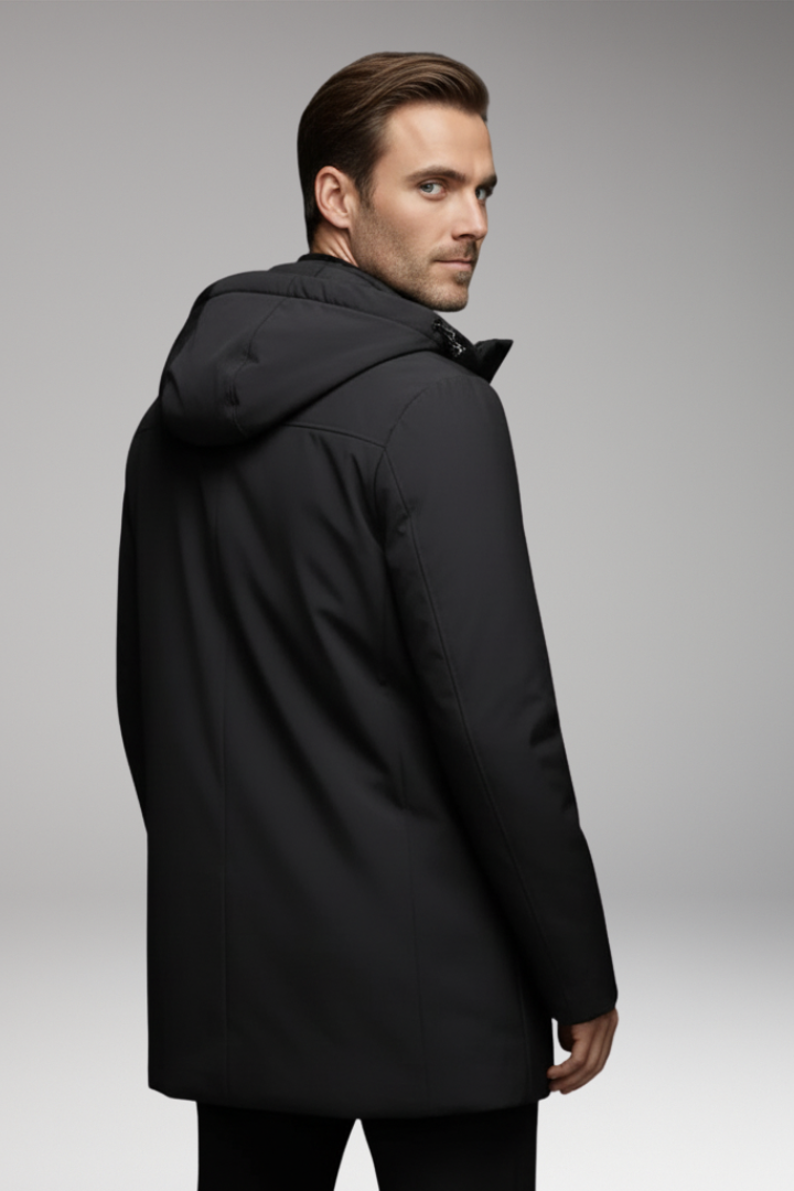 Men’s Winter Parka with Outer Shell and Lining