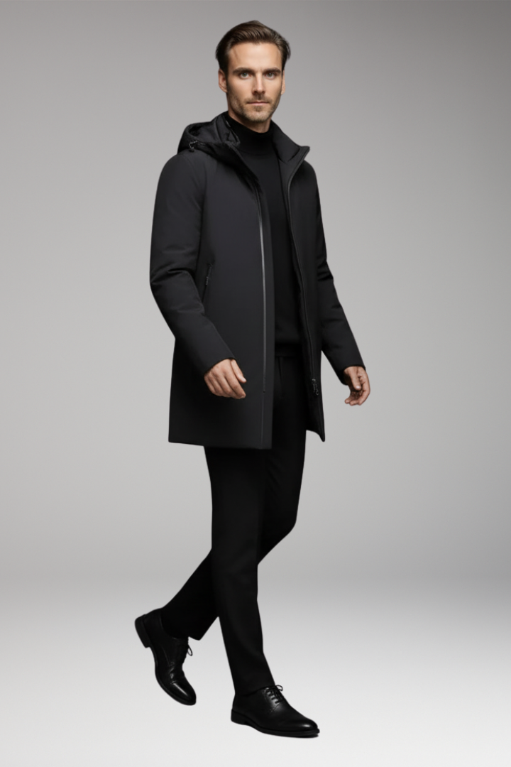 Men’s Winter Parka with Outer Shell and Lining